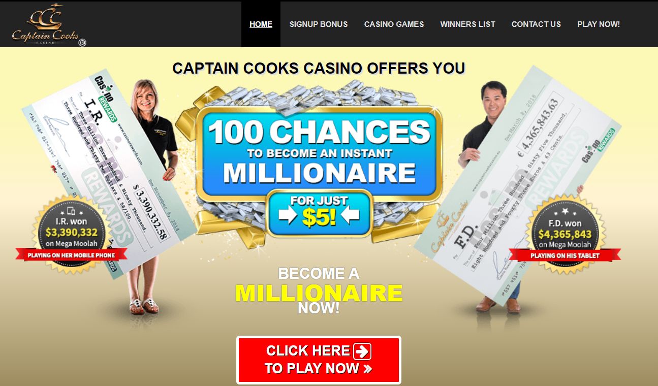 Captain Cook Casino Canadian Players